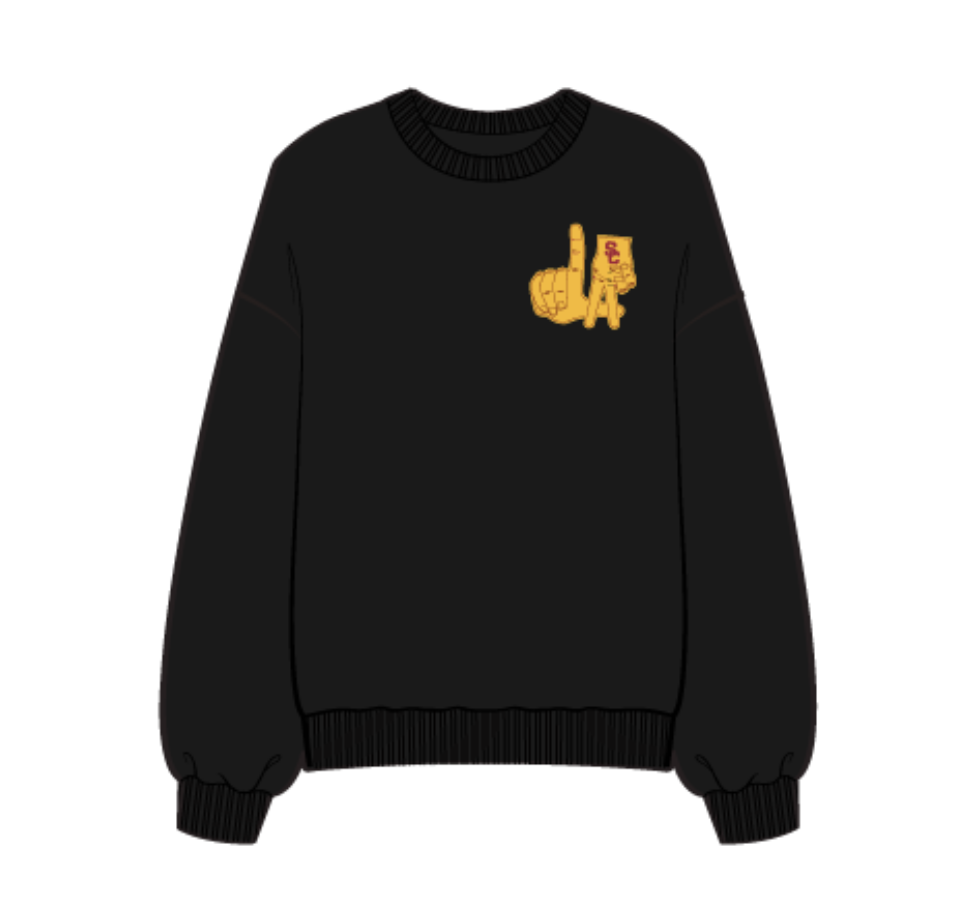 elfin fan club x usc LA vibes sweatshirt